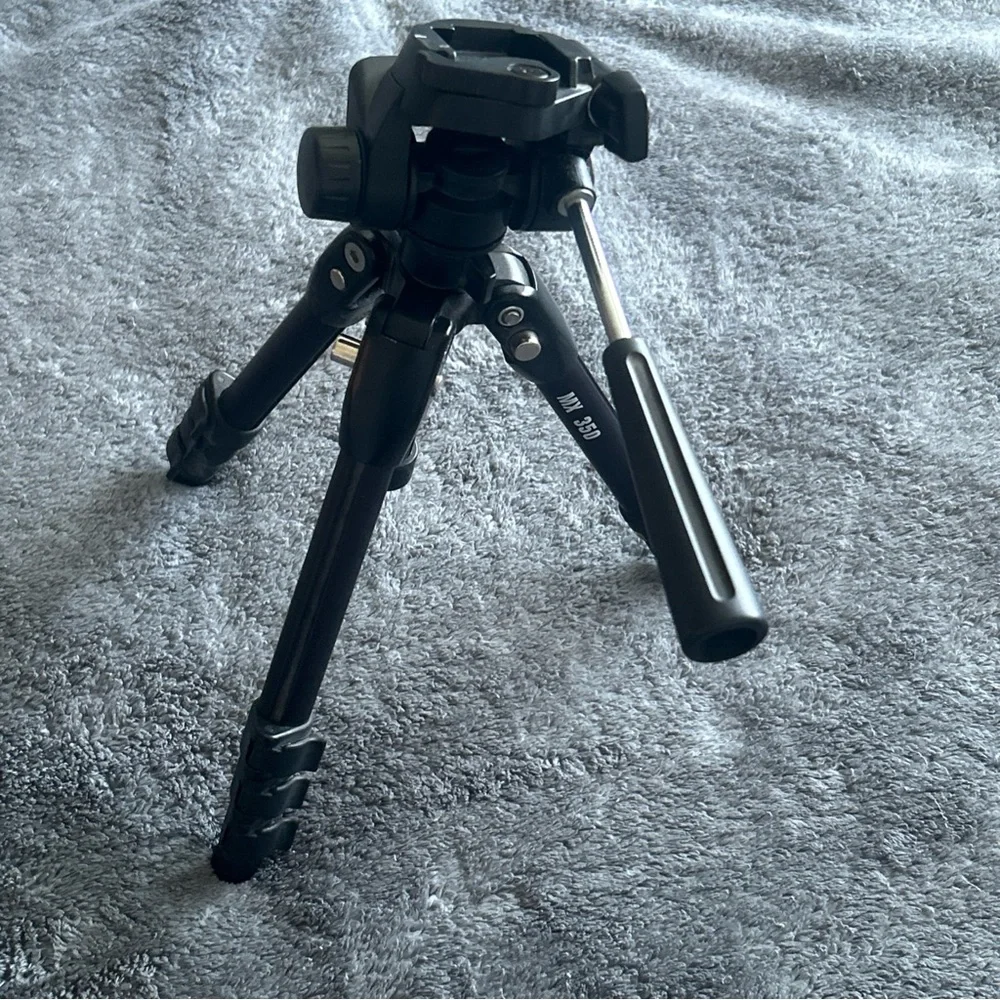 Black Camera Tripod